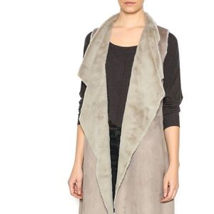 Lovestitch || Long faux suede vest